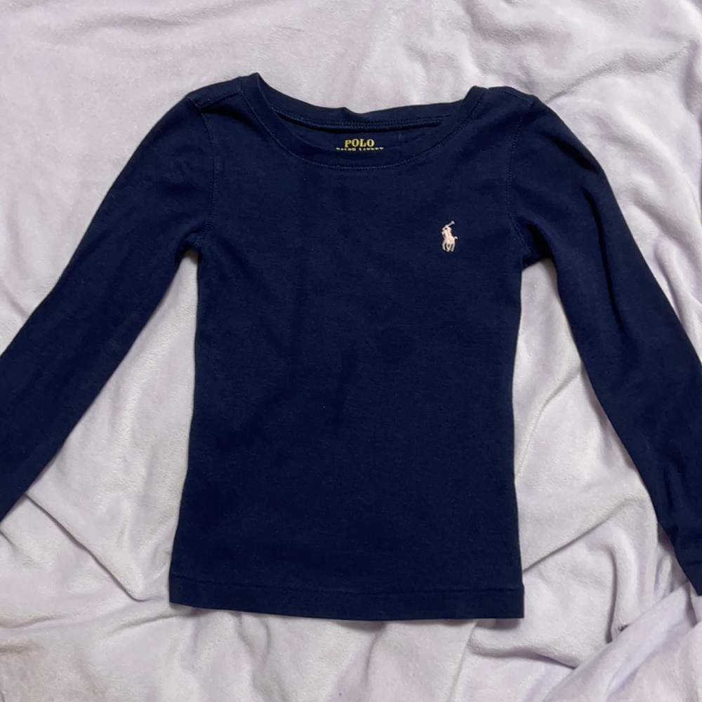 Navy Blue Polo Ralph Lauren long sleeve 3T